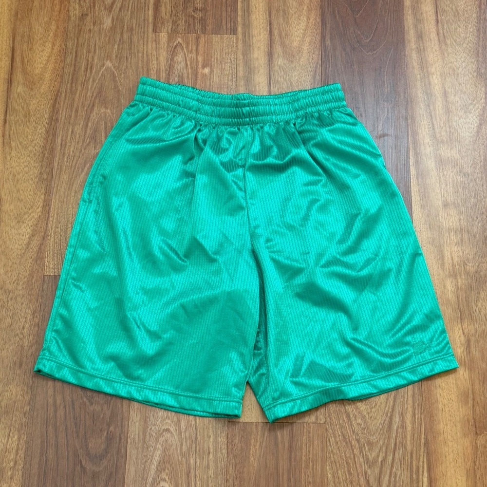 STARTER Green Pinstripe Basketball Shorts Men's Size Medium